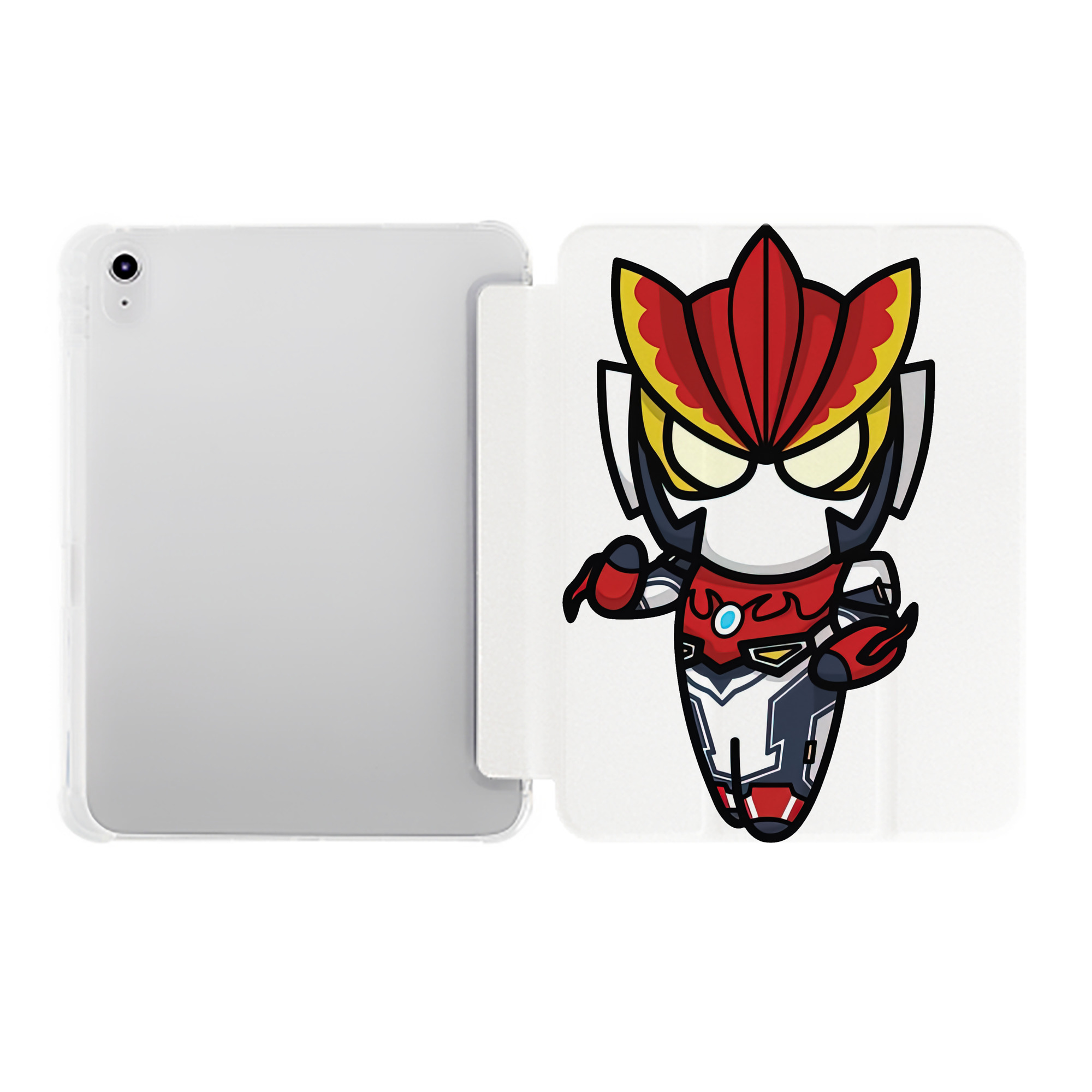 （画像用） ウルトラマン Ultraman IPad ケース ペン収納付き 三つ折りスタンド PUレザー×シリコン 対応機種9.5/10.5/10.9インチ